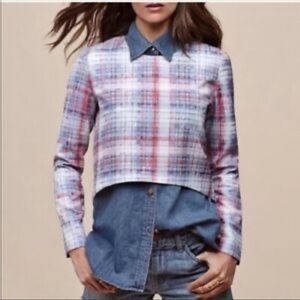 Nicholas Silk Plaid Blouse